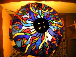 ólomüveg Tiffany lámpa