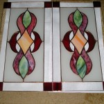 Modern ólomüveg bútorbetét