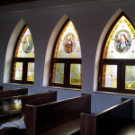 templom ólomüvegezés eredménye belülről